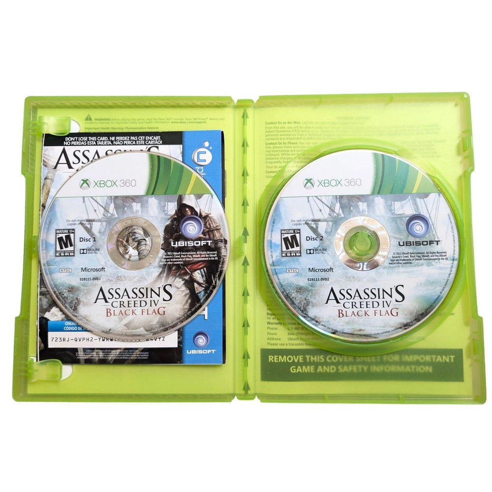 Assassins Creed IV Black Flag Xbox 360 2-Disc Set Ubisoft Pirate Action Game - Picture 5 of 13